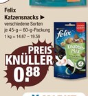 Katzensnacks von Felix für 0,88 € bei V-Markt im Angebot Katzensnacks von Felix im aktuellen V-Markt Prospekt