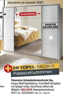 Panorama-Schwebetürenschrank Sky bei Zurbrüggen in Melle Panorama-Schwebetürenschrank Sky im Angebot bei Zurbrüggen Melle für 799,00 €