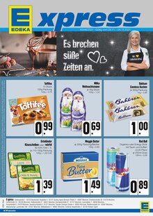 EDEKA Prospekt für Ismaning mit 4 Seiten EDEKA Prospekt für Ismaning: Es brechen süße Zeiten an., 4 Seiten, 29.11.2021 - 04.12.2021