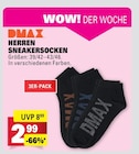 Herren Sneakersocken Angebote von DMAX bei E center Schwäbisch Gmünd für 2,99 €