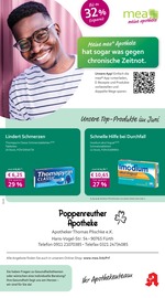 Aktueller mea - meine apotheke Apotheke Prospekt in Oberasbach und Umgebung, "Unsere Juni-Angebote" mit 4 Seiten, 01.06.2025 - 30.06.2025