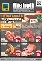 Schweinefilet Angebot im aktuellen EDEKA Prospekt auf Seite 1