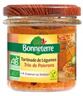 Tartinade trio poivrons - 135 g - BONNETERRE dans le catalogue NaturéO