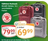 Rucksack im Angebot bei GLOBUS in Hanau Rucksack Angebote von Fjällräven bei GLOBUS Hanau für 69,99 €