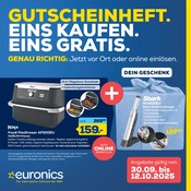 Aktueller EURONICS Elektromärkte Prospekt in Winnweiler und Umgebung, "GUTSCHEINHEFT. EINS KAUFEN. EINS GRATIS." mit 24 Seiten, 30.09.2025 - 12.10.2025