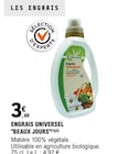 Engrais universel - BEAUX JOURS en promo chez E.Leclerc Engrais universel - BEAUX JOURS dans le catalogue E.Leclerc