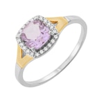 Promo Bague en or jaune et argent rhodié améthyste et oxydes de zirconium à 89,00 € dans le catalogue E.Leclerc à Saint-Pierre-du-Mont