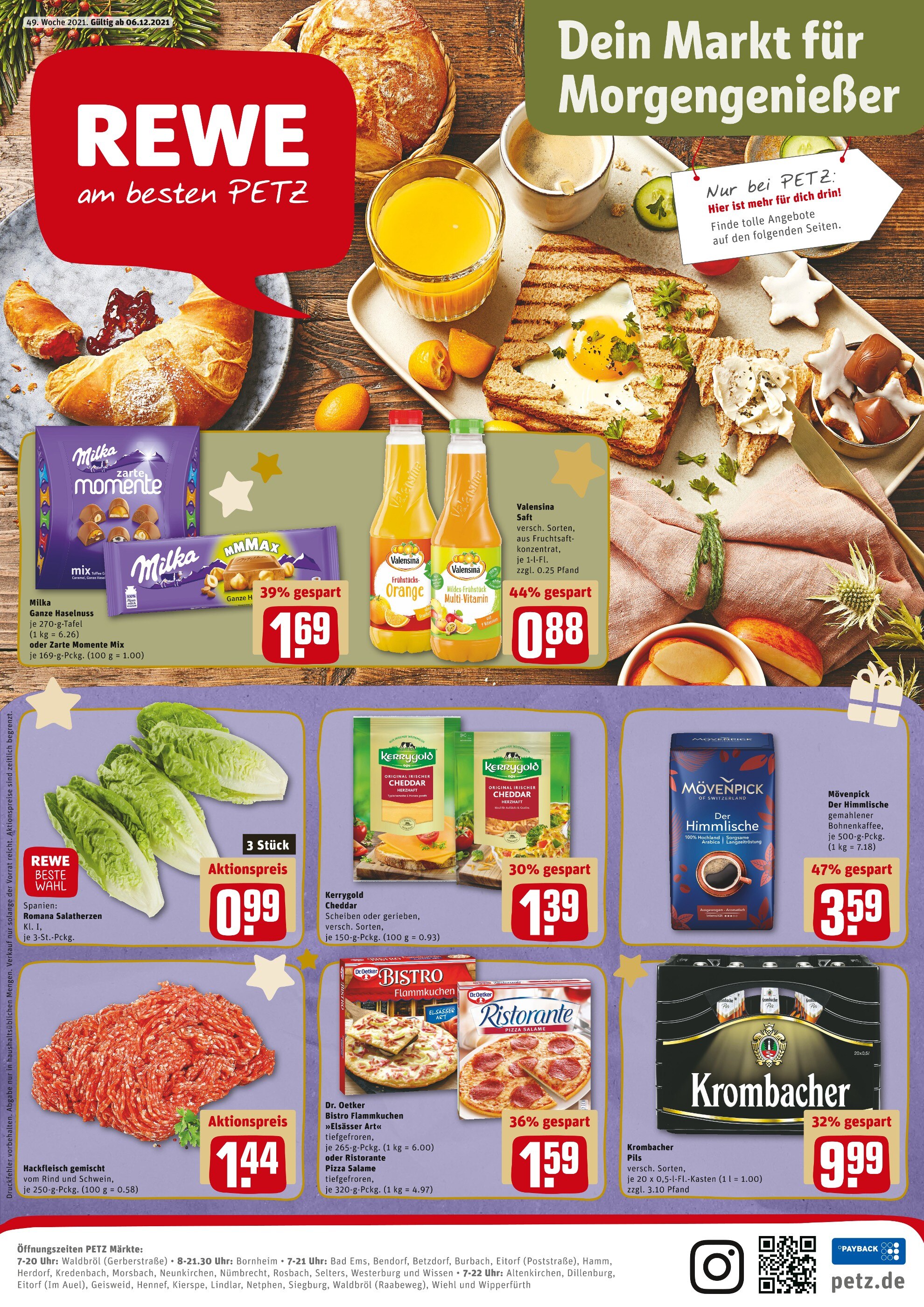 REWE Prospekt für Mudersbach mit 21 Seiten REWE Prospekt für Mudersbach: "Top Angebote", 21 Seiten, 06.12.2021 - 11.12.2021