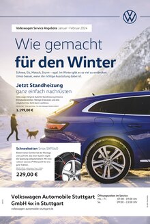 Aktueller Volkswagen Prospekt "Wie gemacht für den Winter" Seite 1 von 1 Seite für Fellbach