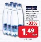 Mineralwasser bei Markant Nordwest im Butjadingen Prospekt für 1,49 €