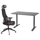 Schreibtisch und Stuhl schwarz von BEKANT / MATCHSPEL im aktuellen IKEA Prospekt