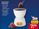 Aktuelles Schokoladen Fondue-Set Angebot bei Netto Marken-Discount in Hannover ab 7,99 €