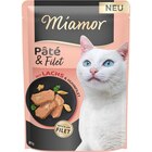 Aktuelles Miamor Pâté & Filet mit Lachs 85 g Angebot bei Zookauf in Leverkusen ab 0,89 €