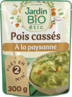 POIS CASSÉS À LA PAYSANNE BIO JARDIN BIO ÉTIC - JARDIN BIO en promo chez Auchan Hypermarché POIS CASSÉS À LA PAYSANNE BIO JARDIN BIO ÉTIC - JARDIN BIO dans le catalogue Auchan Hypermarché