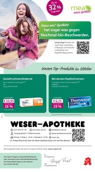Aktueller mea - meine apotheke Prospekt "Unsere Oktober-Angebote" Seite 1 von 4 Seiten für Emmerthal