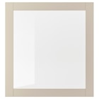 Vitrinentür helles Graubeige/Klarglas 60x64 cm von SINDVIK im aktuellen IKEA Prospekt für 30,00 €