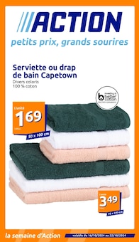 Prospectus Action à Saint-Seurin-de-Cursac, "petits prix, grands sourires", 21 pages de promos valables du 16/10/2024 au 22/10/2024