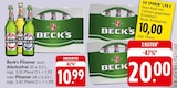 Beck's Pilsener Angebote von Beck's bei EDEKA Rastatt für 10,99 €