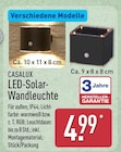 LED-Solar-Wandleuchte von CASALUX im aktuellen ALDI Nord Prospekt