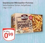 Mikrowellen-Pommes im Angebot bei GLOBUS in Erftstadt Mikrowellen-Pommes Angebote von Snackmaster bei GLOBUS Erftstadt für 0,99 €