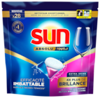 Capsule Lave Vaisselle Absolu Tout En Un Sun en promo chez Auchan Hypermarché Herblay à 5,54 €