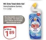 Total Aktiv Gel im Angebot bei GLOBUS in Siegen Total Aktiv Gel Angebote von WC Ente bei GLOBUS Siegen für 1,89 €