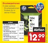 Druckerpatronen 305 DJ Tinte schwarz im Angebot bei Netto Marken-Discount in Braunschweig Druckerpatronen 305 DJ Tinte schwarz Angebote von HP bei Netto Marken-Discount Braunschweig für 12,99 €