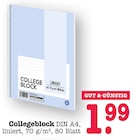 Collegeblock im Angebot bei E center in Frankfurt Collegeblock Angebote von GUT & GÜNSTIG bei E center Frankfurt für 1,99 €
