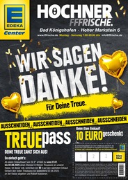 E center Prospekt für Gompertshausen mit 2 Seiten E center Prospekt für Gompertshausen: "WIR SAGEN DANKE!", 2 Seiten, 07.07.2025 - 02.08.2025