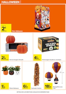 Promotion Décoration Halloween dans le prospectus Carrefour, valable du 14/10/2025 au 27/10/2025 Promo Décoration Halloween dans le catalogue Carrefour du moment à la page 42