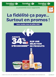 Prospectus Carrefour Proximité, "La fidélité ça paye… Surtout en promos !" à Saint-Quentin-la-Chabanne et alentours, 16 pages, 01/07/2025 - 31/07/2025 Catalogue Carrefour Proximité "La fidélité ça paye… Surtout en promos !" à Saint-Quentin-la-Chabanne et alentours, 16 pages, 01/07/2025 - 31/07/2025
