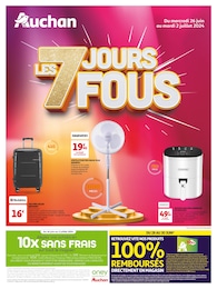 Prospectus Auchan Hypermarché "LES 7 JOURS FOUS", 2 pages, 26/06/2024 - 02/07/2024