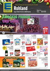 EDEKA Supermarkt Prospekt der aktuellen Woche mit 4 Seiten, gültig von 12.10.2026 bis 17.10.2026, in Großpösna und Umgebung Aktueller EDEKA Supermarkt Prospekt in Großpösna und Umgebung, "Wir lieben Lebensmittel!" mit 4 Seiten, 12.10.2026 - 17.10.2026