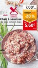 Colruyt - Chair à saucisse : offre du catalogue Promo Chair à saucisse à 5,60 € dans le catalogue Colruyt "Foire à la tomate"