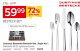 Justinus Bestecke Besteck-Set „Style Art“, Angebote bei XXXLutz Möbelhäuser Heinsberg für 59,99 €