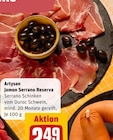 Jamon Serrano Reserva im Angebot bei REWE in Kamen Jamon Serrano Reserva Angebote von Artysan bei REWE Kamen für 2,49 €