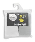 Lot de 2 draps housses cododo blanc/gris 46 x 85 cm - Petit à Petit en promo chez Aubert Pau à 14,30 €