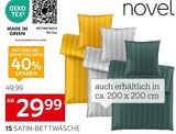 Satin im XXXLutz Möbelhäuser Prospekt Satin-Bettwäsche-Garnitur von Novel im aktuellen XXXLutz Möbelhäuser Prospekt für 14,99 €