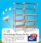 Schwerlastregal Thomas, 2er-Set von Ondis24 für 42,99 € bei ALDI SÜD im Angebot Schwerlastregal Thomas, 2er-Set von Ondis24 im aktuellen ALDI SÜD Prospekt