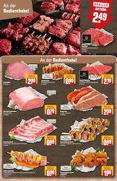 Schweinefleisch Angebot im aktuellen REWE Prospekt auf Seite 8