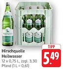 Heilwasser im Angebot bei E center in Pirmasens Heilwasser Angebote von Hirschquelle bei E center Pirmasens für 5,49 €
