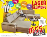 Wohnlandschaft Leder Angebote bei Polstermöbel Fischer Regensburg für 1.655,00 €
