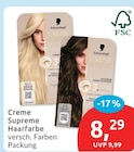 Creme Supreme Haarfarbe von Schwarzkopf im aktuellen budni Prospekt