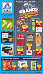Catalogue Aldi à Châtillon-sur-Seine, avec 44 pages Prospectus Aldi à Châtillon-sur-Seine, "LES TRÈS GRANDS ARRIVAGES", 44 pages, 16/09/2025 - 22/09/2025