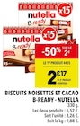 Biscuits noisettes et cacao B- Ready - Nutella à 2,17 € dans le catalogue Supeco