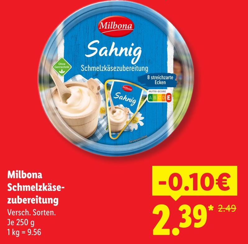 Schmelzkäsezubereitung