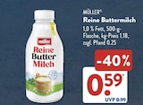 Reine Buttermilch von MÜLLER im aktuellen ALDI SÜD Prospekt für 0,59 €