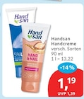Handcreme von Handsan im aktuellen budni Prospekt