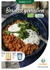GLOBUS Supermarkt Prospekt der aktuellen Woche mit 12 Seiten, gĂŒltig von 06.01.2025 bis 18.01.2025, in WaghĂ€usel und Umgebung Aktueller GLOBUS Supermarkt Prospekt in WaghĂ€usel und Umgebung, "Bewusst genieĂen" mit 12 Seiten, 06.01.2025 - 18.01.2025