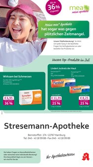 Aktueller mea - meine apotheke Prospekt "Unsere Juli-Angebote" für Hamburg Aktueller mea - meine apotheke Prospekt für Hamburg mit Seiten